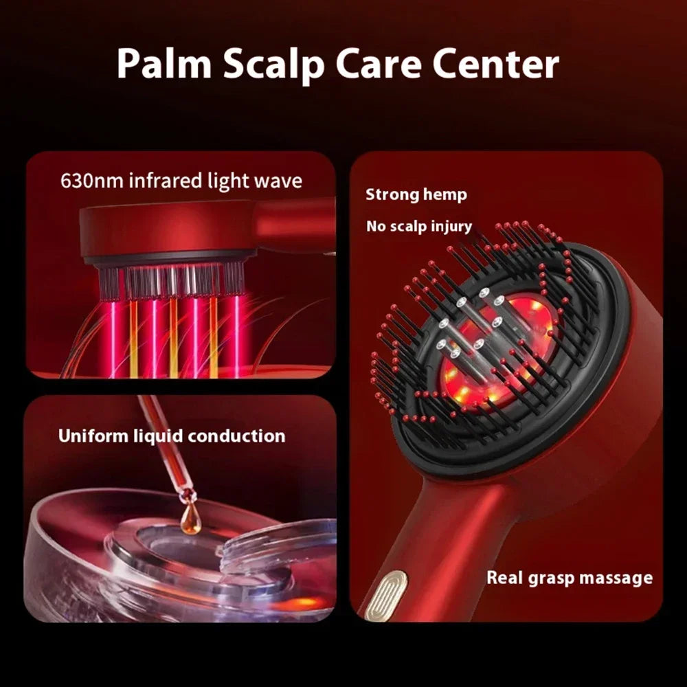 Revitalize Your Scalp: Top-Rated Red Light Vibration Massage Comb for Hair Growth & Nourishment