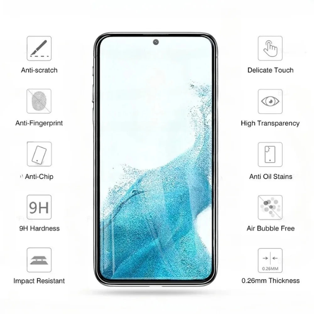 Samsung Galaxy Screen Protector 4PCS - S24 S22 S21 S20 FE Plus Tempered Glass Full Cover