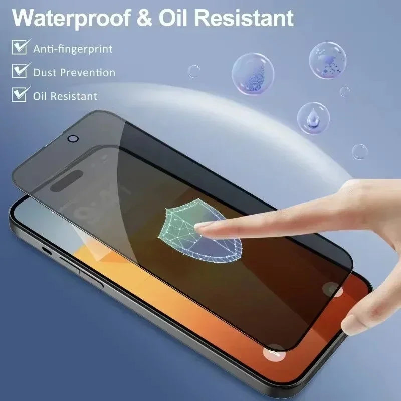 5Pcs Anti-Spy Privacy Screen Protector for iPhone 15 & 16 Series - 8K Full Coverage, Top-Rated & User-Friendly