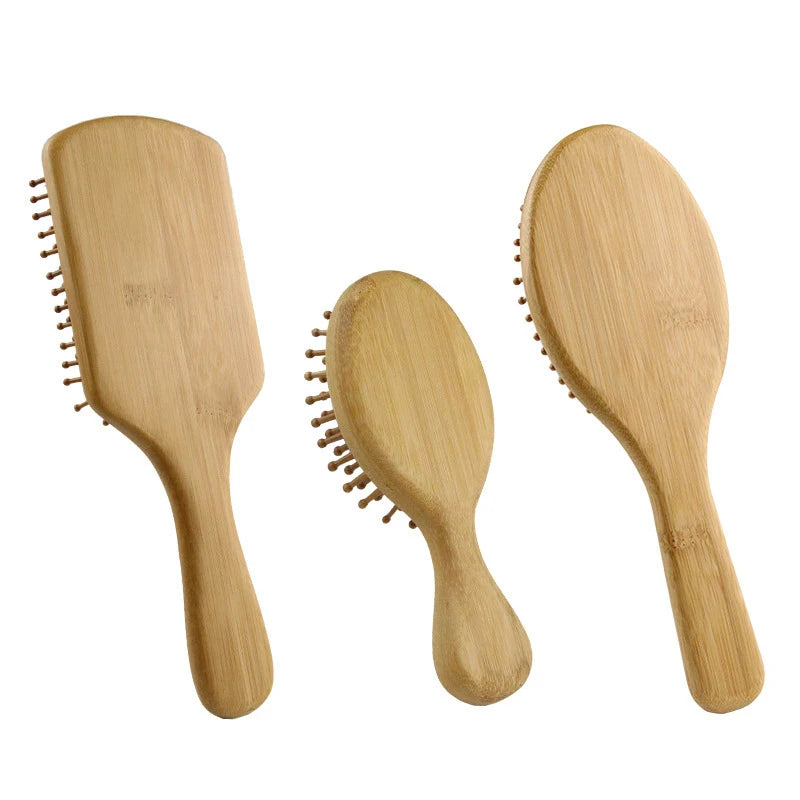 Bamboo Wooden Hair Brush | Scalp Massager for Hair Growth - BeautyBrush