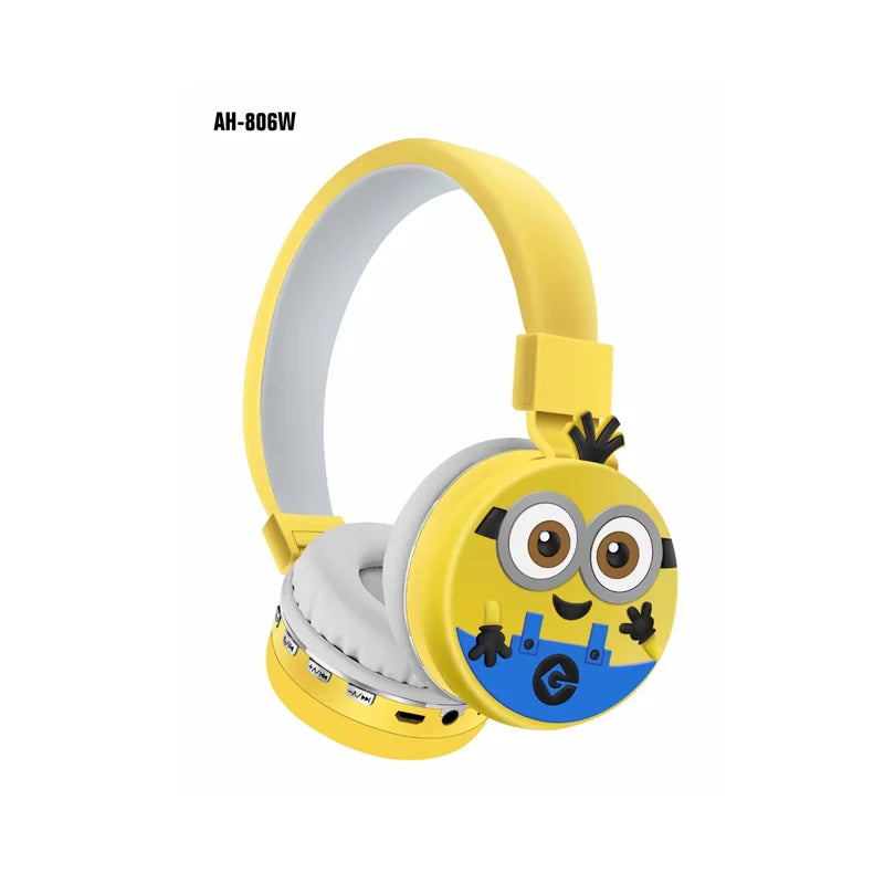Minions Wireless Bluetooth Earphones - Premium Stereo Sound & Fun Cartoon Design