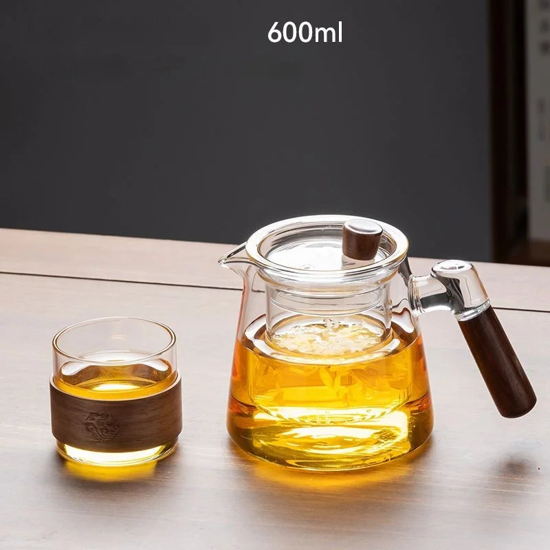 Glass Teapot Set | Stylish Design | Family Size - KitchenJoy