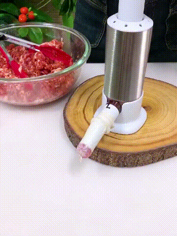 Stainless Steel Sausage Meat Stuffer | Vertical Sausage Maker for Homemade Sausages