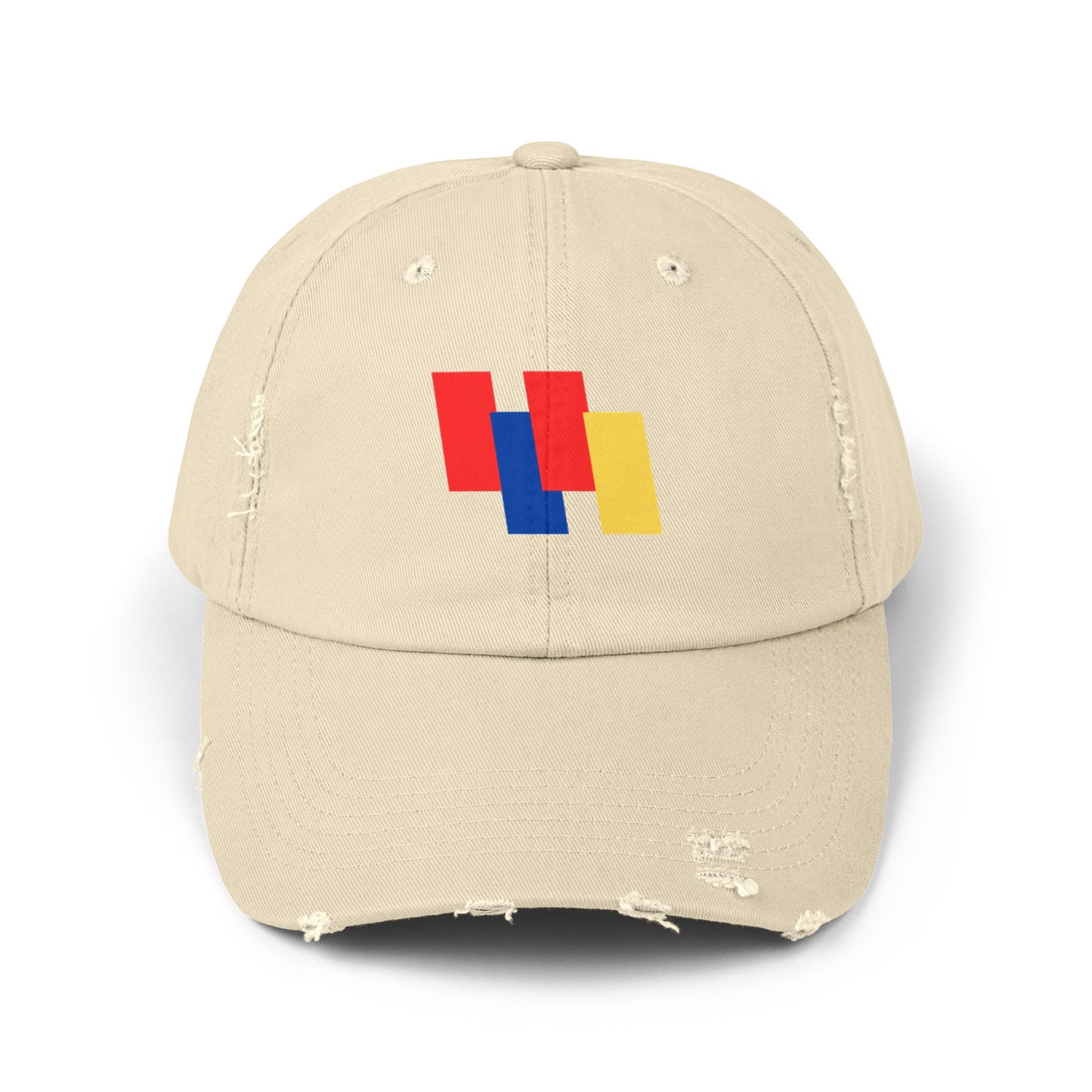 Trendy Unisex Color Block Distressed Cap - Your Go-To Summer Accessory for Casual Style
