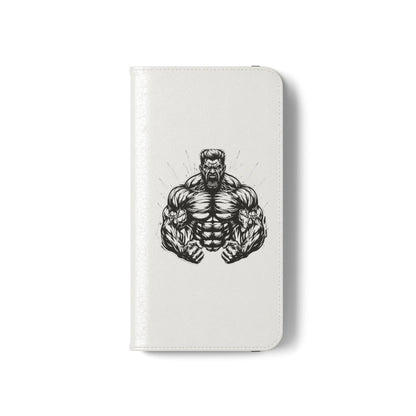 Champion's Motivational Flip Case | Inspirational Quote Phone Accessory for Fitness Enthusiasts