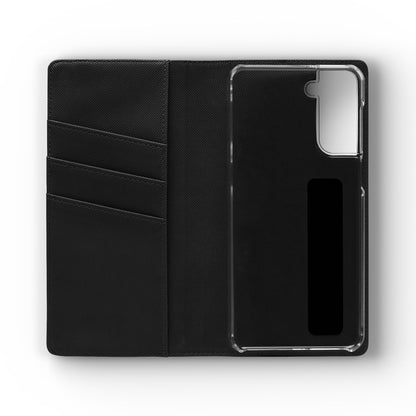 Champion's Motivational Flip Case | Inspirational Quote Phone Accessory for Fitness Enthusiasts