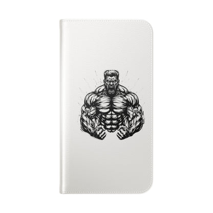 Champion's Motivational Flip Case | Inspirational Quote Phone Accessory for Fitness Enthusiasts