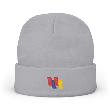 Cozy Knit Beanie - Vibrant Embroidery, Stylish Winter Hat for All, Perfect Outdoor Accessory