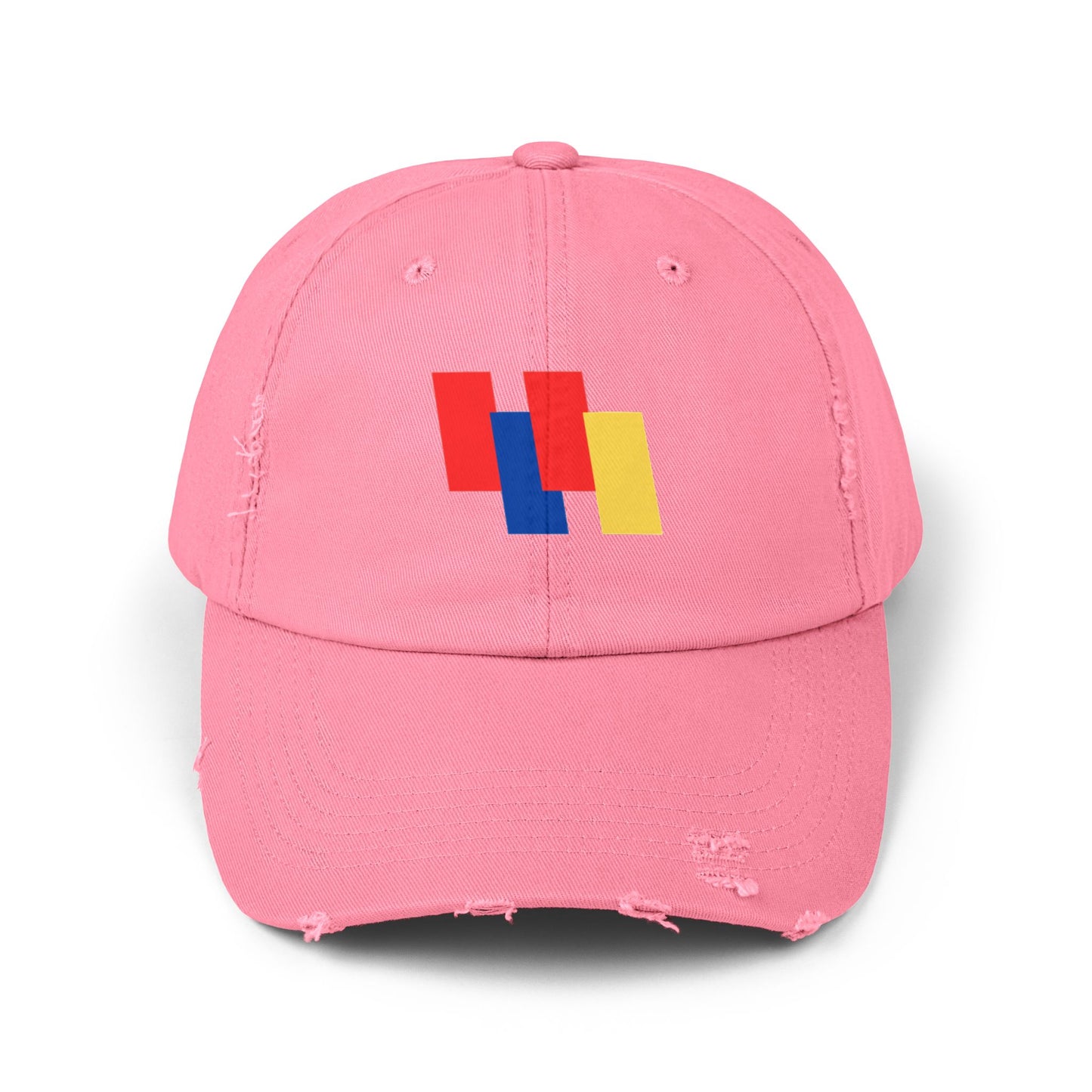 Trendy Unisex Color Block Distressed Cap - Your Go-To Summer Accessory for Casual Style