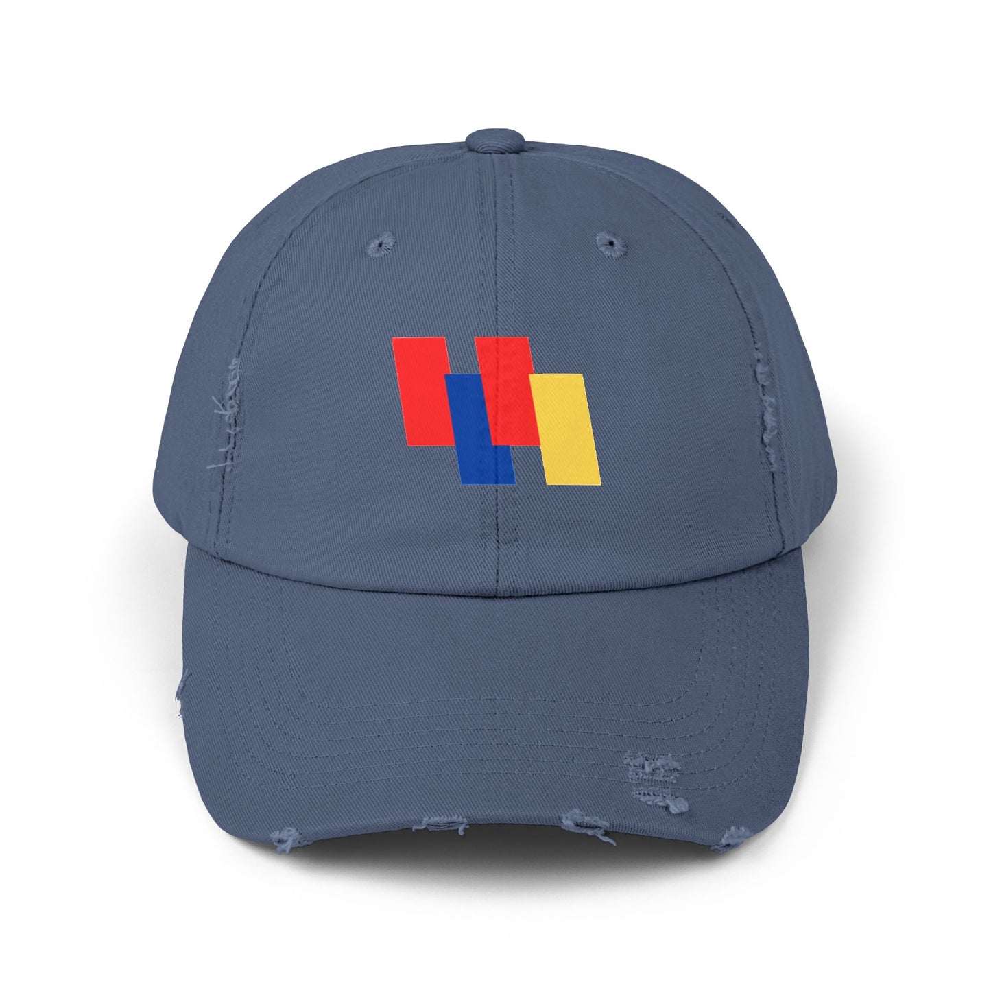 Trendy Unisex Color Block Distressed Cap - Your Go-To Summer Accessory for Casual Style