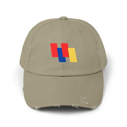 Trendy Unisex Color Block Distressed Cap - Your Go-To Summer Accessory for Casual Style