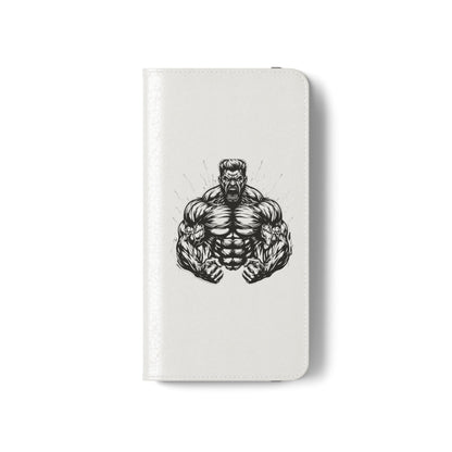 Champion's Motivational Flip Case | Inspirational Quote Phone Accessory for Fitness Enthusiasts