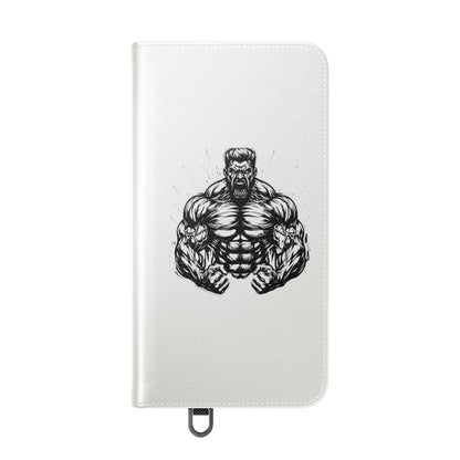 Champion's Motivational Flip Case | Inspirational Quote Phone Accessory for Fitness Enthusiasts