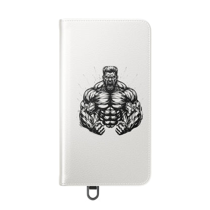Champion's Motivational Flip Case | Inspirational Quote Phone Accessory for Fitness Enthusiasts