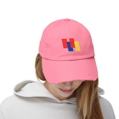 Trendy Unisex Color Block Distressed Cap - Your Go-To Summer Accessory for Casual Style