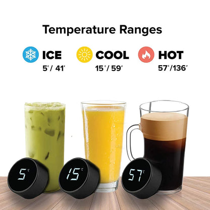 Stainless Steel Smart Water Bottle, Leak Proof, Double Walled, Keep Drink Hot & Cold, LCD Temperature Display - HydrateTech