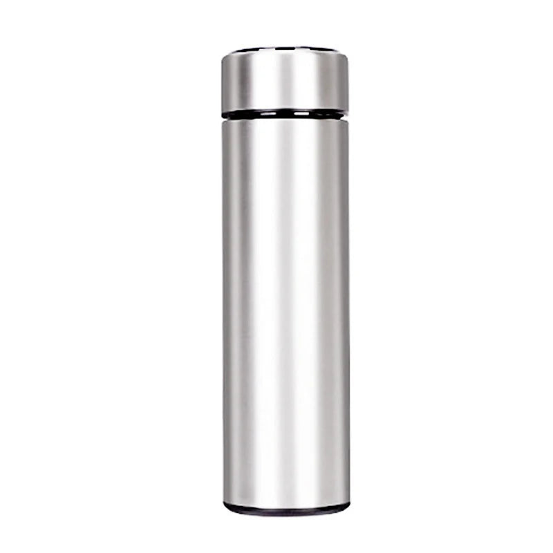 Stainless Steel Smart Water Bottle, Leak Proof, Double Walled, Keep Drink Hot & Cold, LCD Temperature Display - HydrateTech