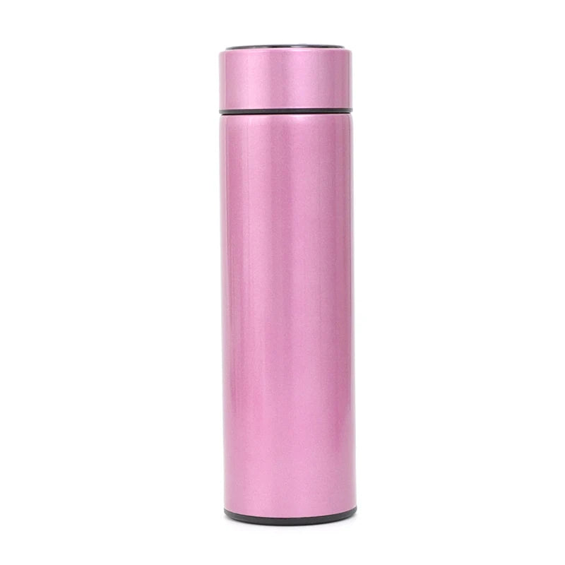 Stainless Steel Smart Water Bottle, Leak Proof, Double Walled, Keep Drink Hot & Cold, LCD Temperature Display - HydrateTech
