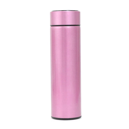 Stainless Steel Smart Water Bottle, Leak Proof, Double Walled, Keep Drink Hot & Cold, LCD Temperature Display - HydrateTech