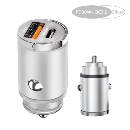 Fast Charging Car Charger Lighter - 30/100W - Mini PD USB Type C - AutoPower