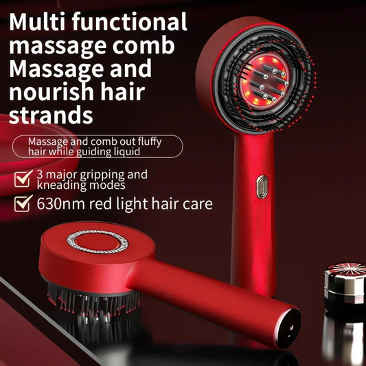 Revitalize Your Scalp: Top-Rated Red Light Vibration Massage Comb for Hair Growth & Nourishment