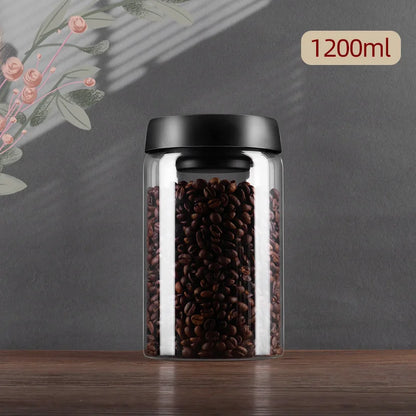 Gianxi Vacuum Sealed Glass Airtight Canister for Food Storage - Kitchen Accessories