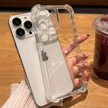 Luxury Bumper Case for iPhone 15/14/13/12/11 Pro Max - Shockproof & Transparent