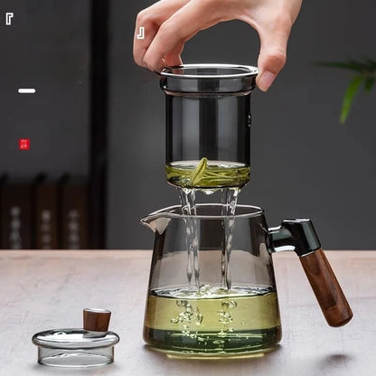 Glass Teapot Set | Stylish Design | Family Size - KitchenJoy