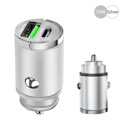 Fast Charging Car Charger Lighter - 30/100W - Mini PD USB Type C - AutoPower