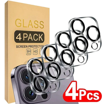 iPhone 13/14/15/16 Pro Max HD Back Camera Tempered Glass - Anti-Scratch Protection, 4PCS