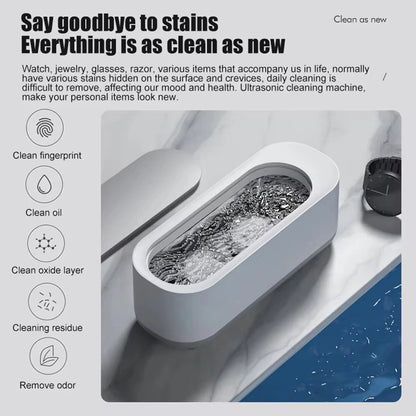 Xiaomi MIJIA Ultrasonic Cleaning Machine - Efficient Cleaner for Jewelry, Glasses, and More