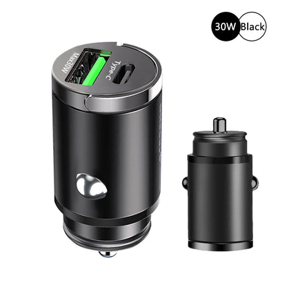 Fast Charging Car Charger Lighter - 30/100W - Mini PD USB Type C - AutoPower
