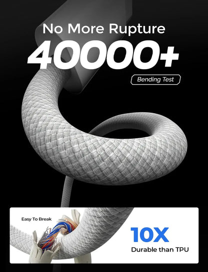Original PD 60W Fast Charger - 6A USB-C Cable for iPhone 15/16 Pro MAX & Samsung S24 - Quick Charge Power