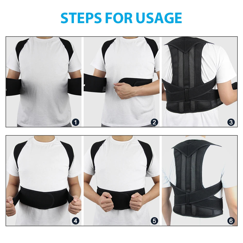New OB Upper Back Posture Corrector Posture Clavicle Support
