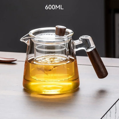Glass Teapot Set | Stylish Design | Family Size - KitchenJoy