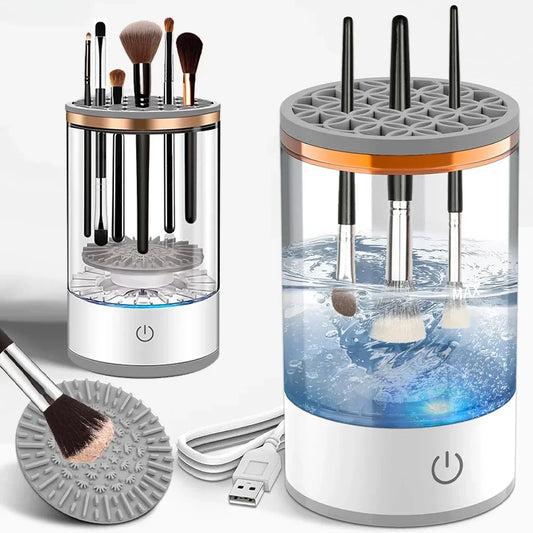 Effortless Electric Makeup Brush Cleaner - Rechargeable & Automatic