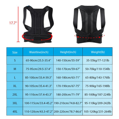 New OB Upper Back Posture Corrector Posture Clavicle Support