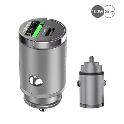 Fast Charging Car Charger Lighter - 30/100W - Mini PD USB Type C - AutoPower