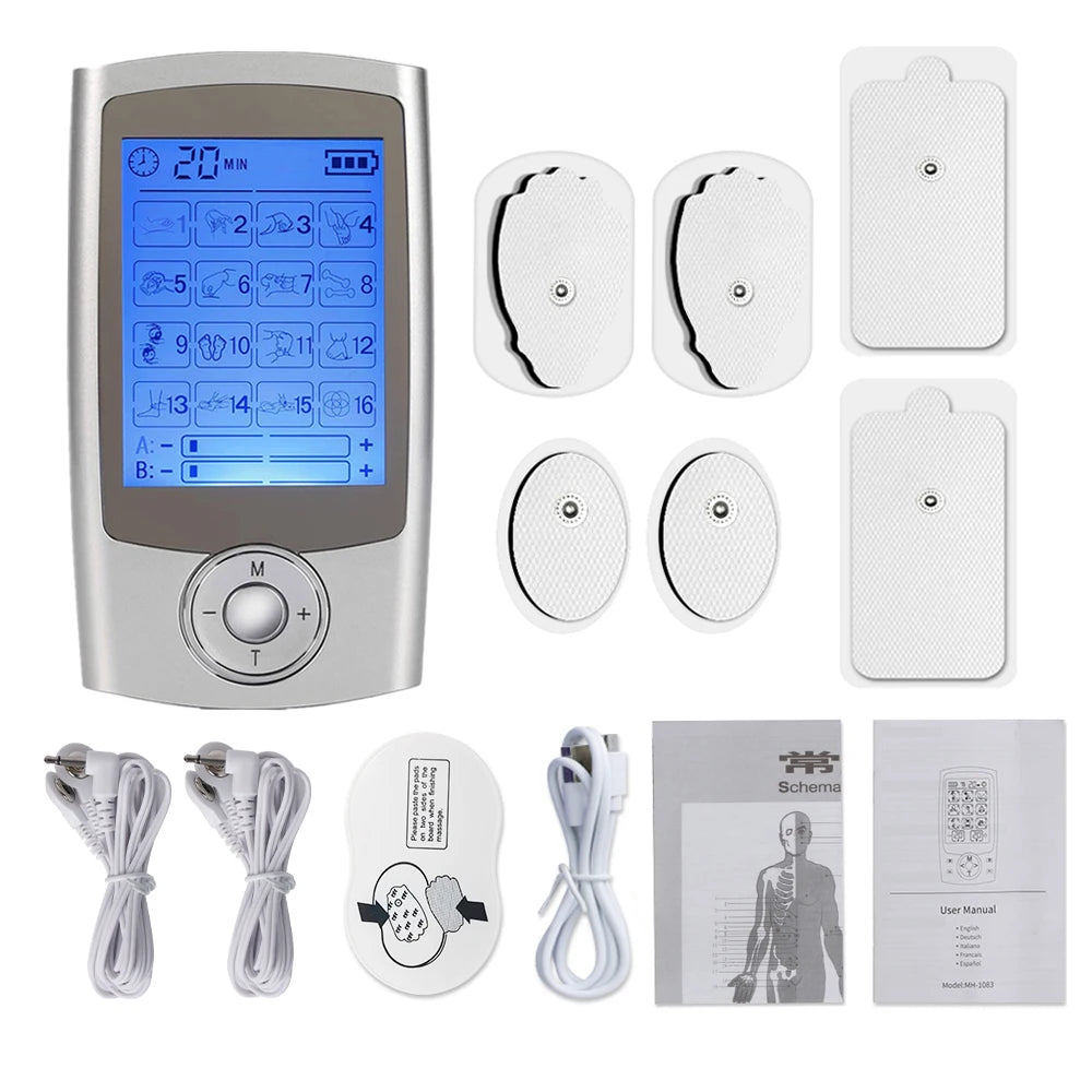 Electric Tens Relax Muscle Stimulator - 16 Modes for Ultimate Relaxation - FitUp