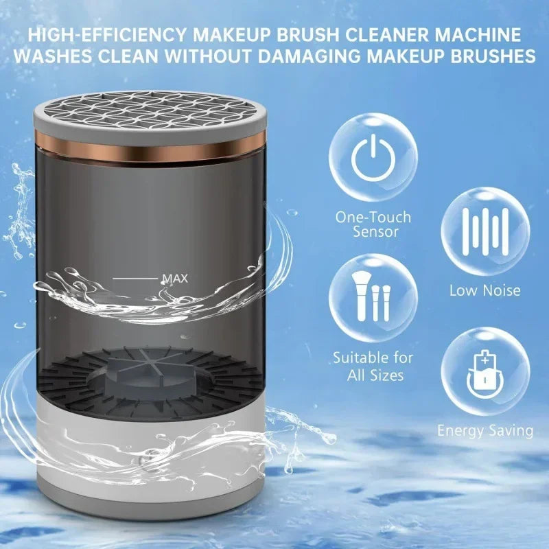 Effortless Electric Makeup Brush Cleaner - Rechargeable & Automatic