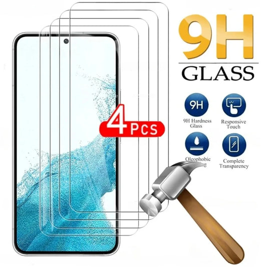 Samsung Galaxy Screen Protector 4PCS - S24 S22 S21 S20 FE Plus Tempered Glass Full Cover