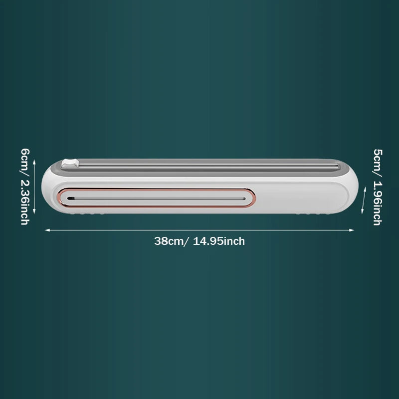 Magnetic Plastic Wrap & Aluminum Foil Dispenser with Cutter | KitchenSavvy