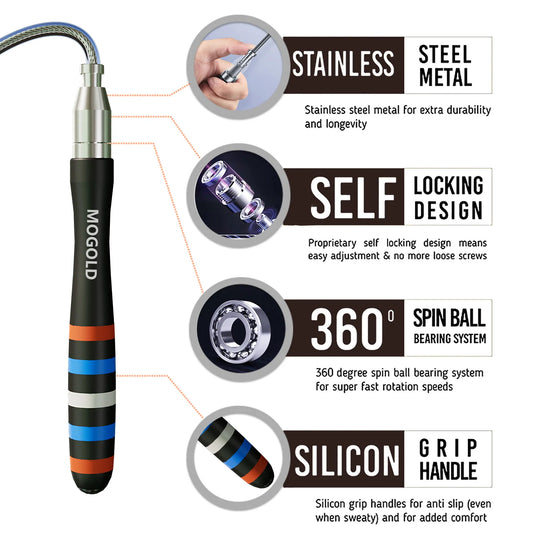 OB Gym Speed CrossFit Professional Jump Rope - Enhanced Design
