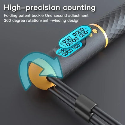 OB 2 In-1 Multi Run Skipping Rope With Digital Counter Speed