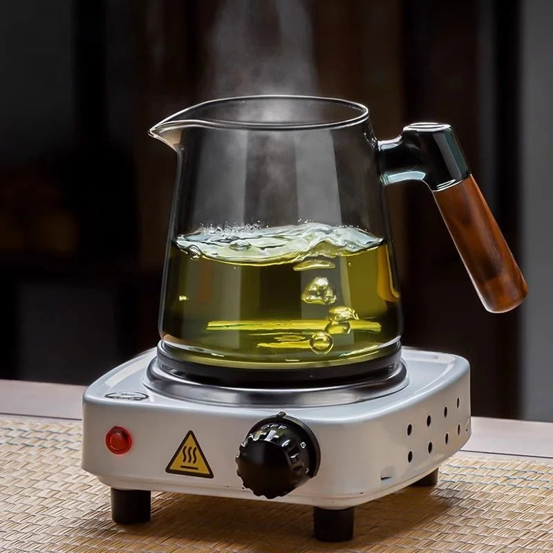 Glass Teapot Set | Stylish Design | Family Size - KitchenJoy